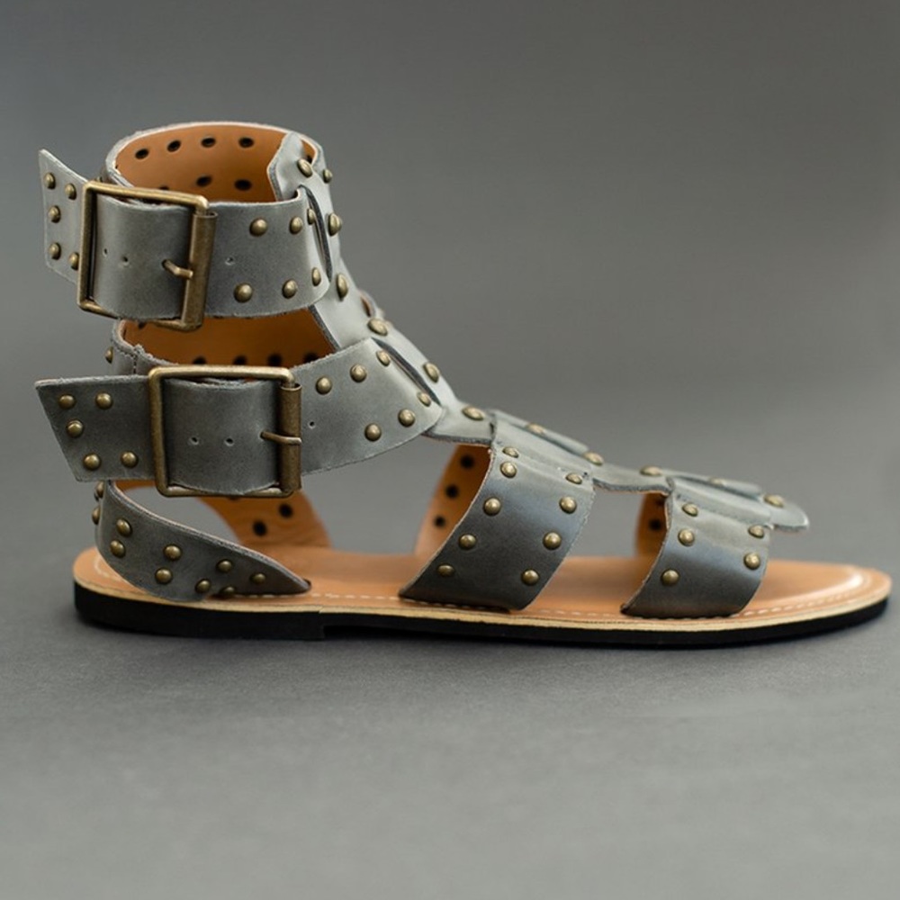 πNIB Joyfolie womenβs Leather gladiator sandals - Picture 3 of 6